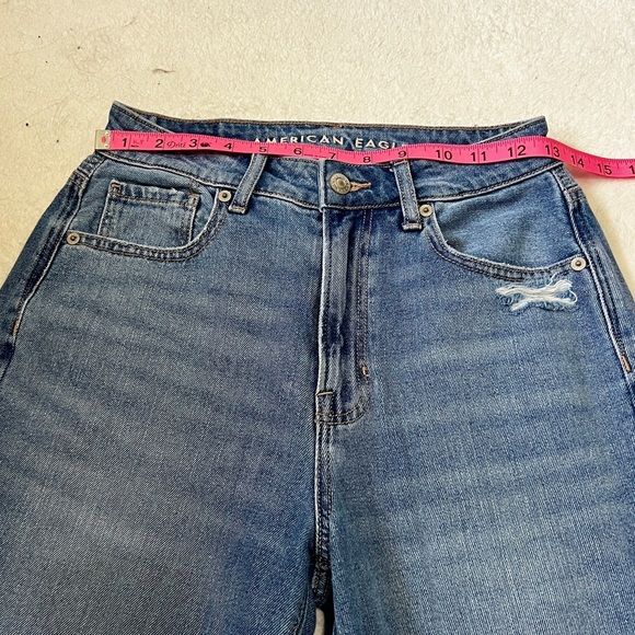 American Eagle Distressed Mom Jeans - Size 2 (26") - Picture 3 of 13
